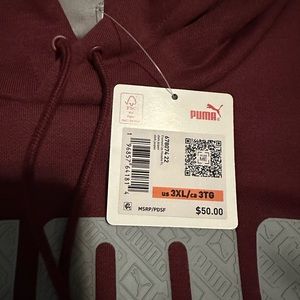 Puma Maroon 3XL hoodie
